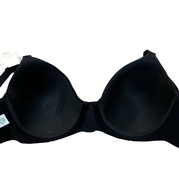 Aerie Smoothez Full Coverage Tshirt Bra 36DD Black Underwired Back Closure - Picture 8 of 9